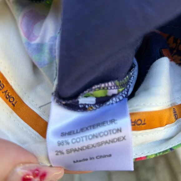 Tory Burch Tulip Print Bermuda Shorts Size 6 Floral Spring Chic - Picture 16 of 16